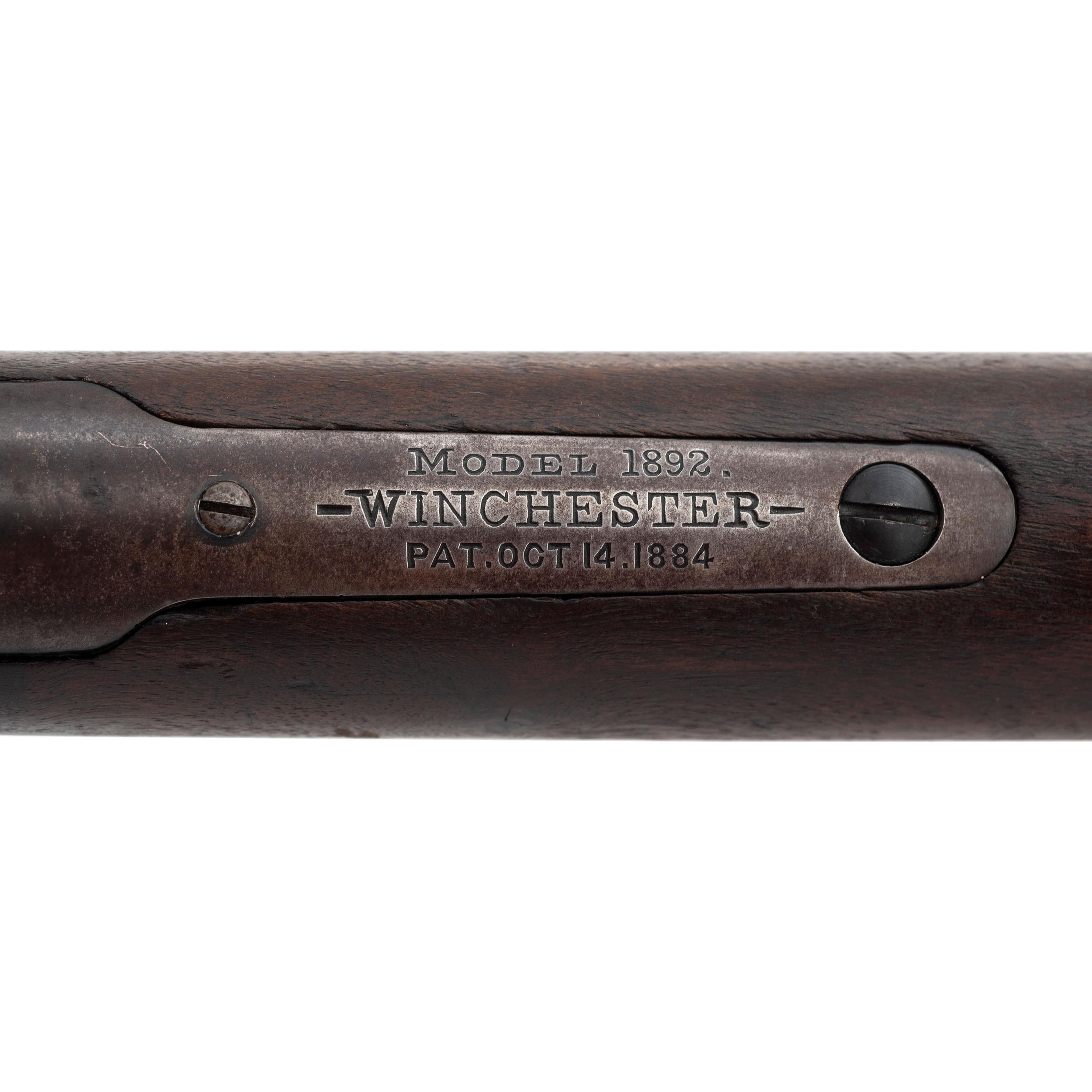 ** Winchester Model 1892 with Button Magazine and Replaced Barrel
