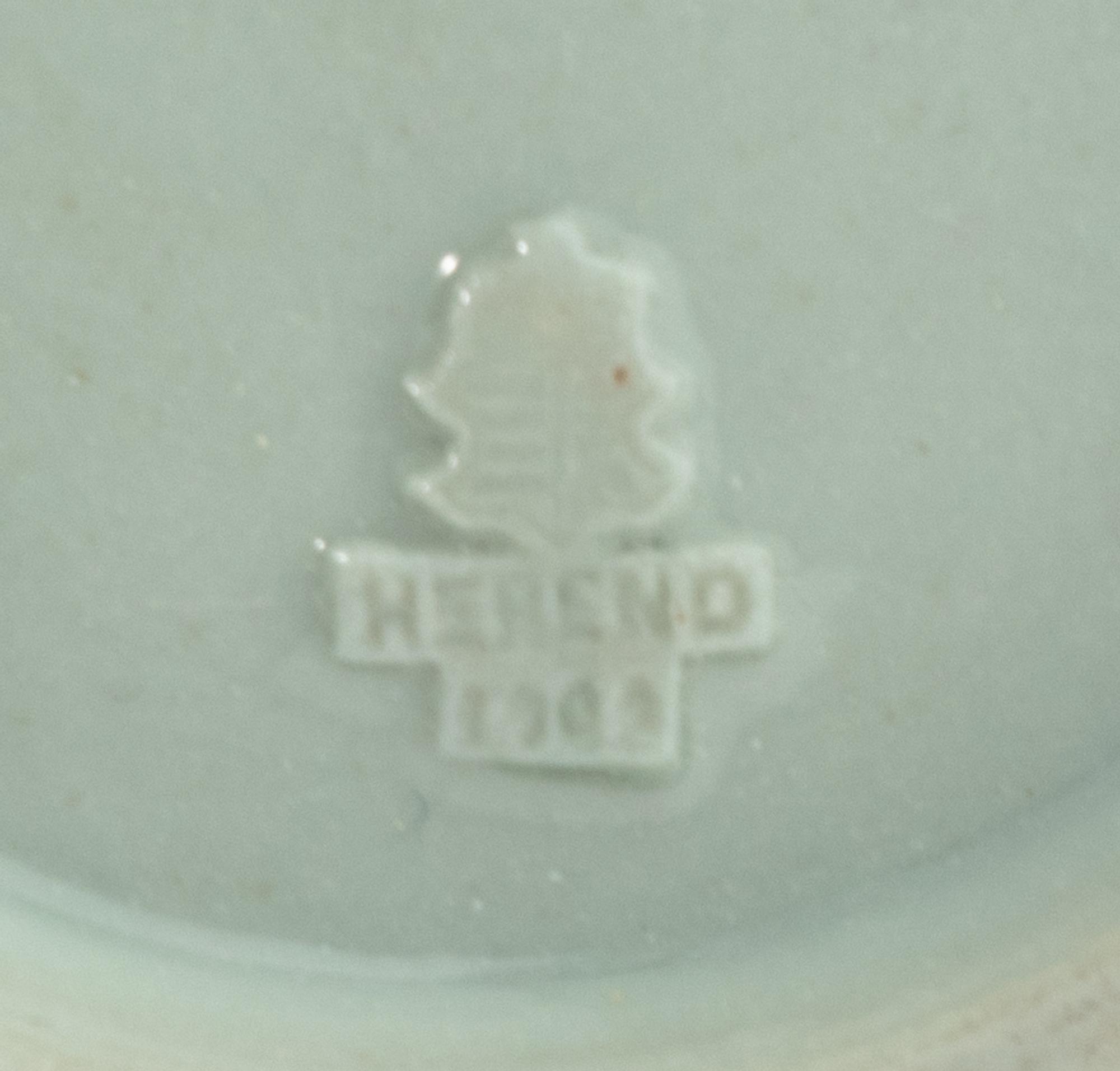 Two Herend Celadon Style Porcelain Vases