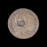 [PAPAL STATES] Pope Alexander VIII 1689 Testone