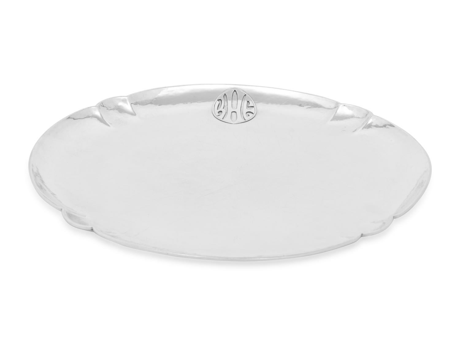 A Handwrought Arts and Crafts Silver Tray