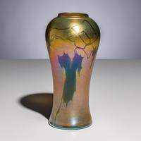 Tiffany Studios New York (American, 1880–1930) — Leaf and Vine Vase, c. 1907