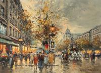 Antoine Blanchard (French, 1910-1988) — Les Grands Boulevards