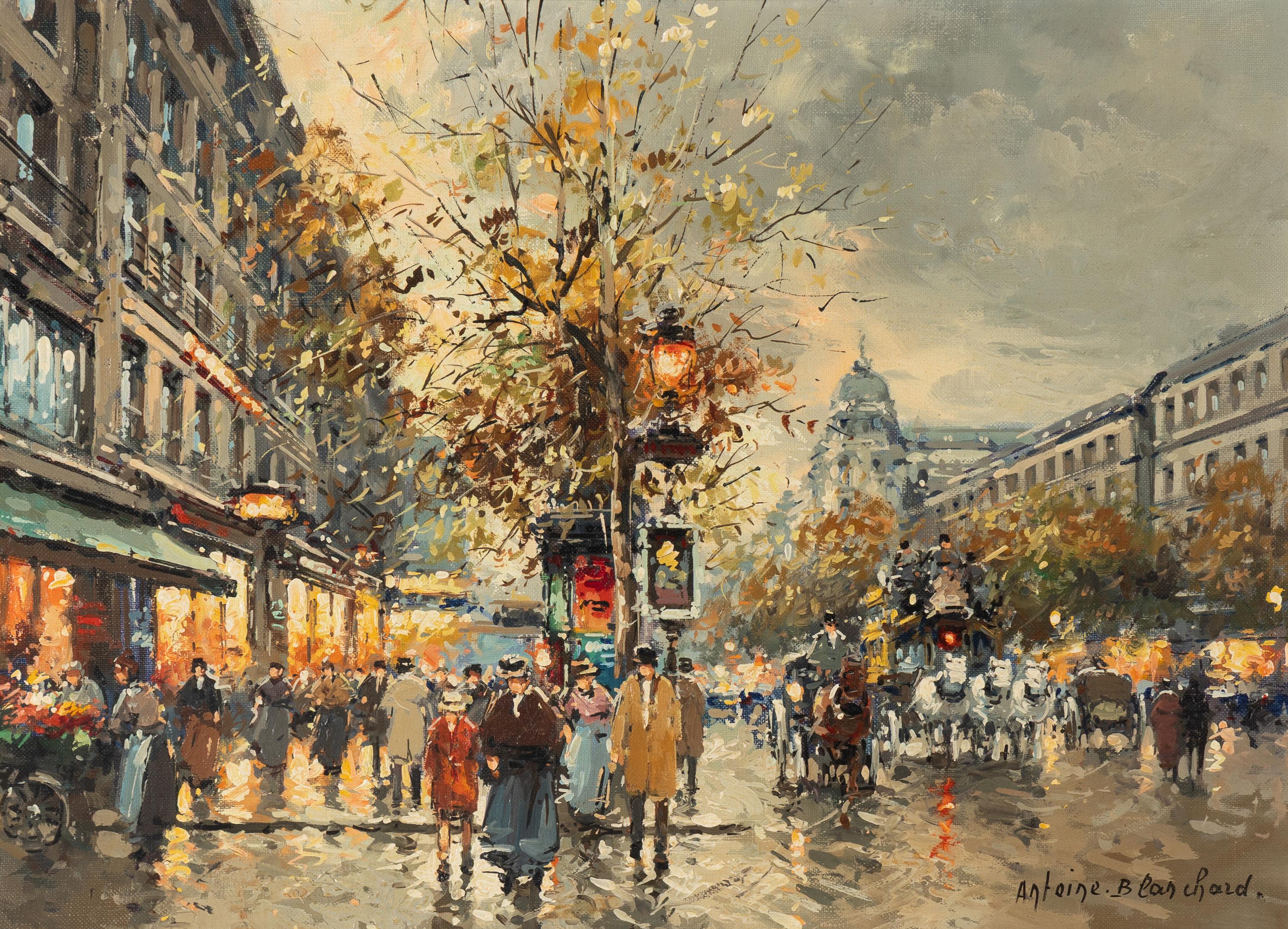 Antoine Blanchard (French, 1910-1988) — Les Grands Boulevards