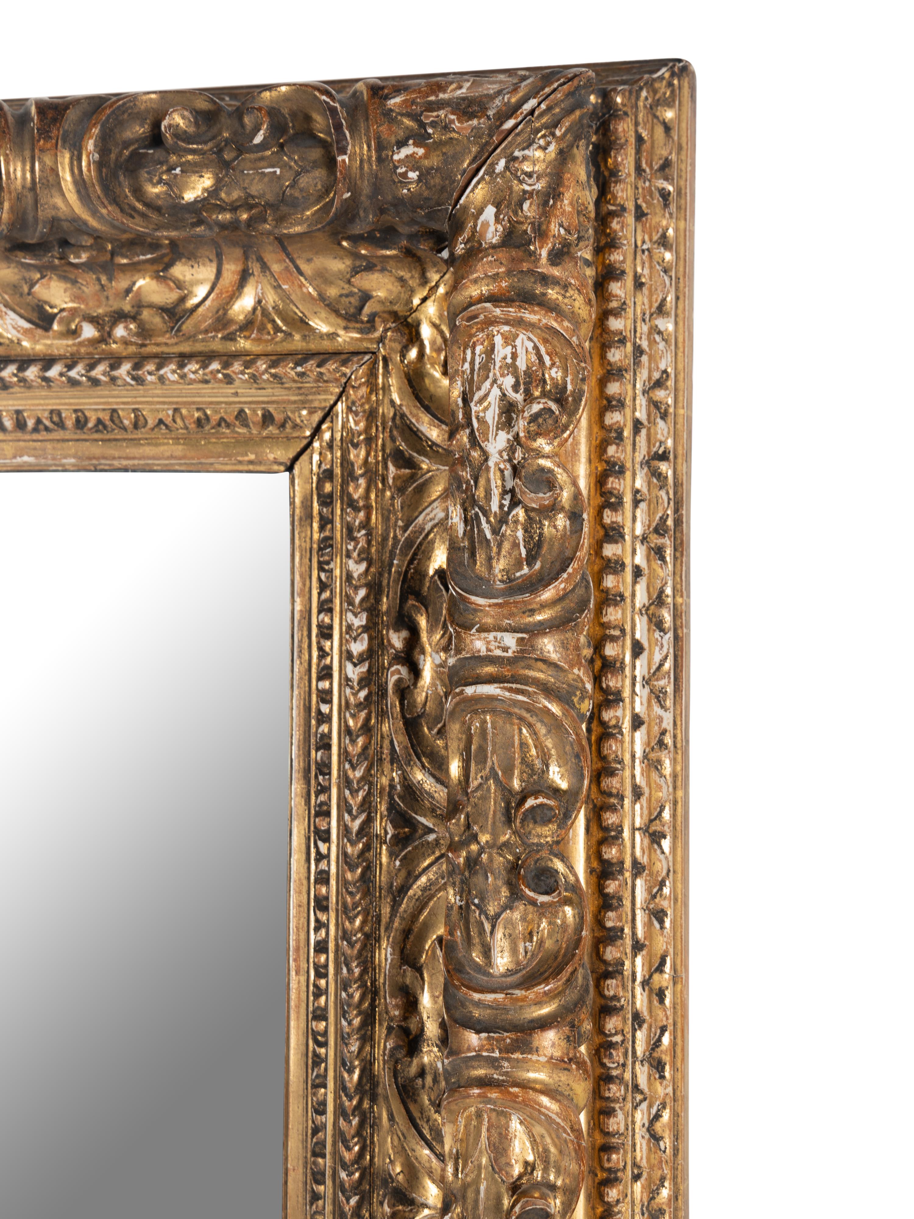 A Continental Giltwood Mirror