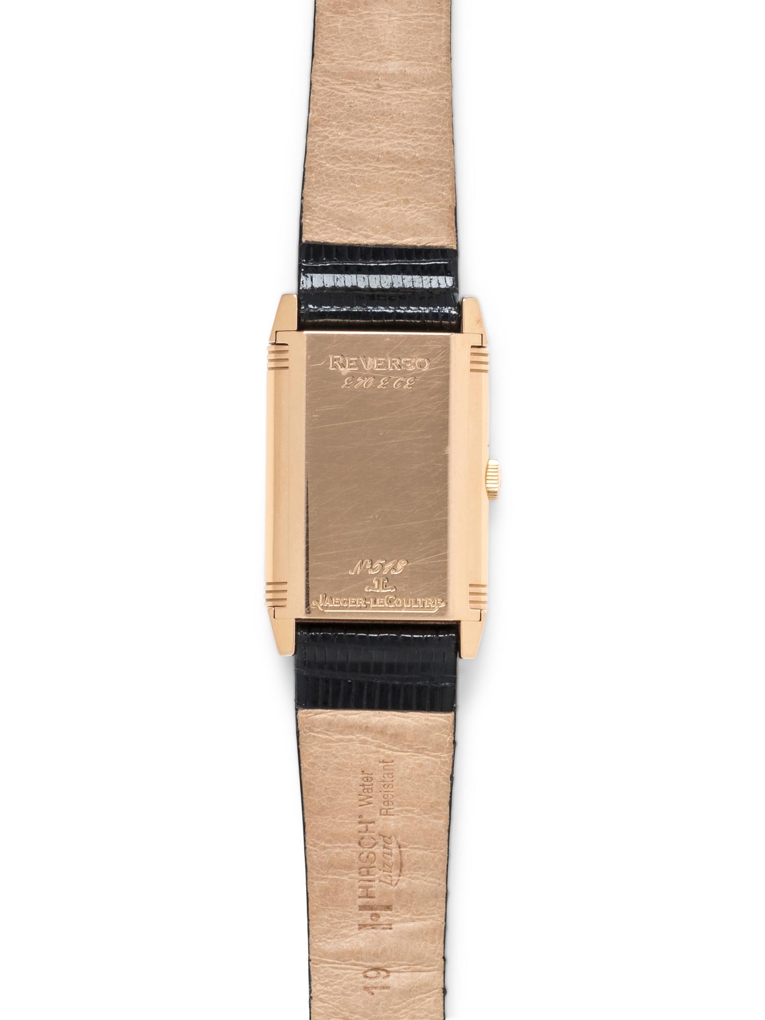 JAEGER-LeCOULTRE, 18K PINK GOLD REF. 270.2.62 'REVERSO' WRISTWATCH