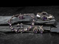 Taxco Silver and Amethyst Jewelry