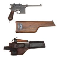 **Commercial Mauser C96 Pistol with Holster/Shoulder Stock