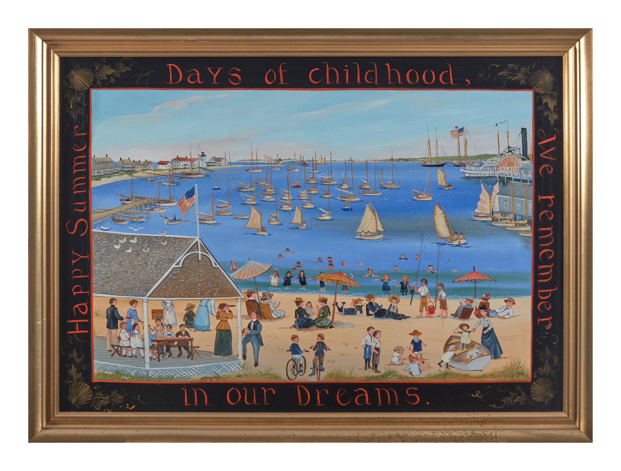 Elizabeth Mumford (1950-2020), Happy Summer Days of Childhood, We Remember in Our Dreams
