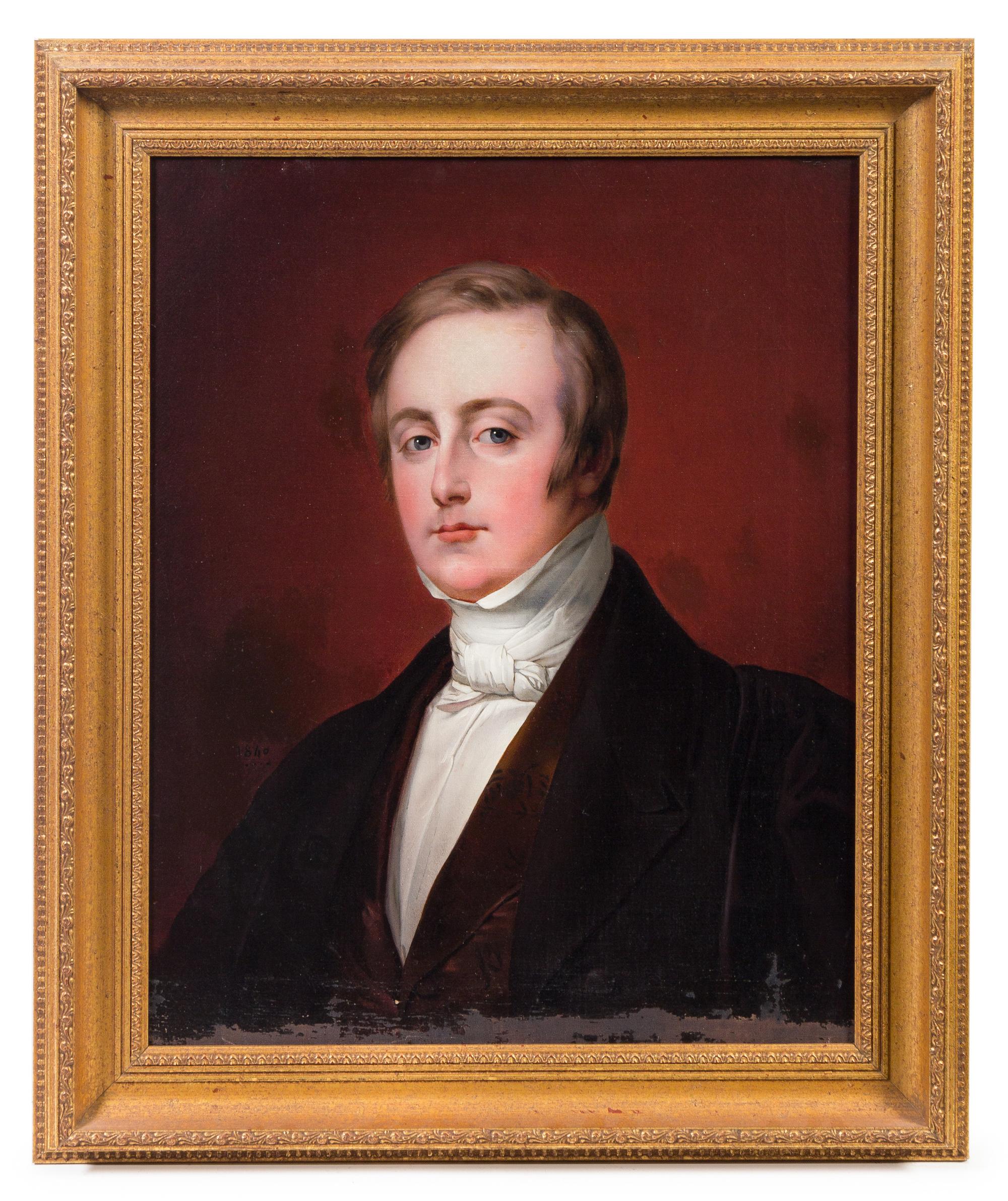 Artist Unknown, (Likely French, 19th Century), Portrait of a Gentleman, 1840