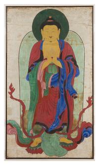 A Large Korean Painting 18TH/19TH CENTURY 47 1/4 x 26 1/2 inches. — 18TH/19TH CENTURY