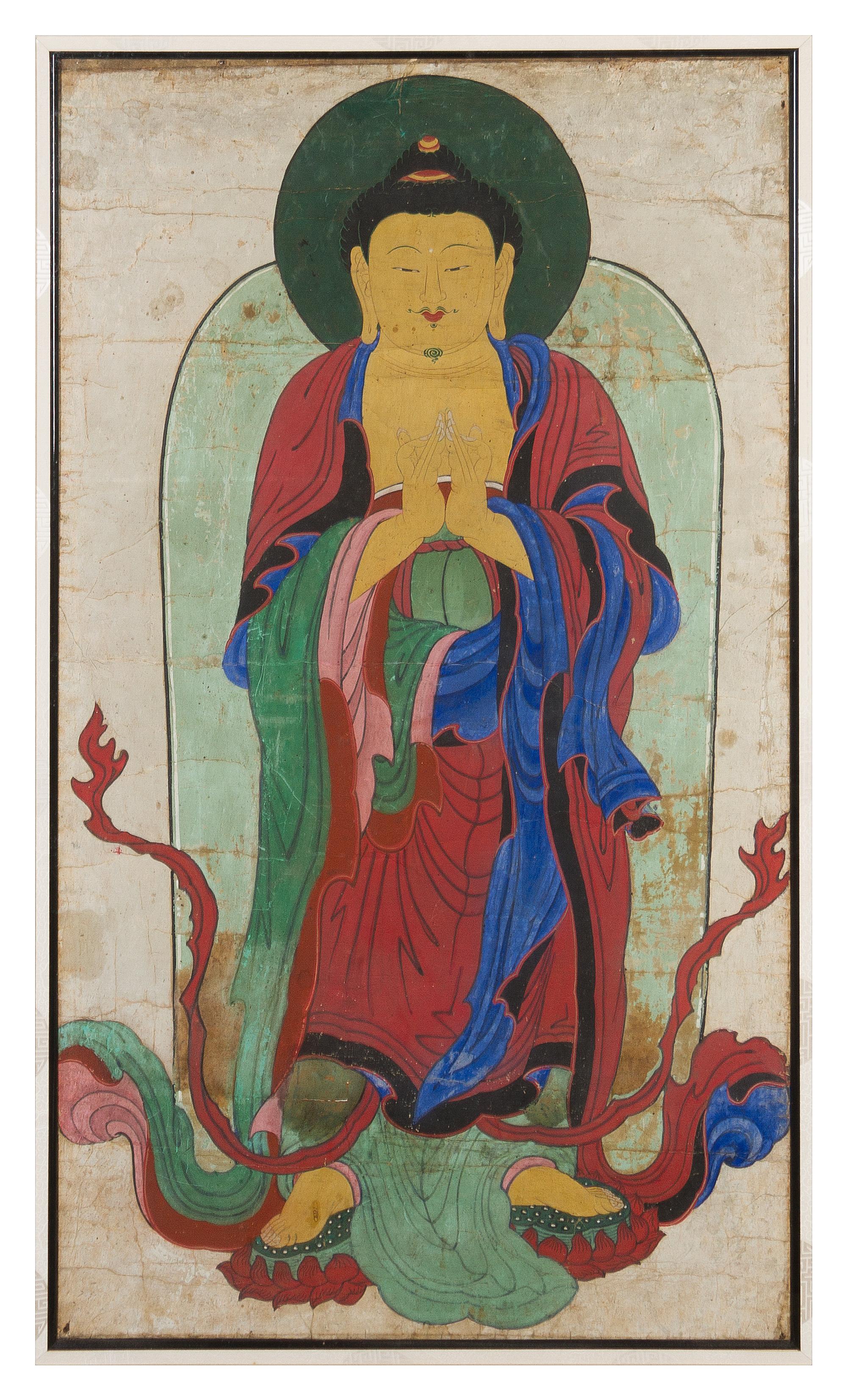A Large Korean Painting 18TH/19TH CENTURY 47 1/4 x 26 1/2 inches. — 18TH/19TH CENTURY
