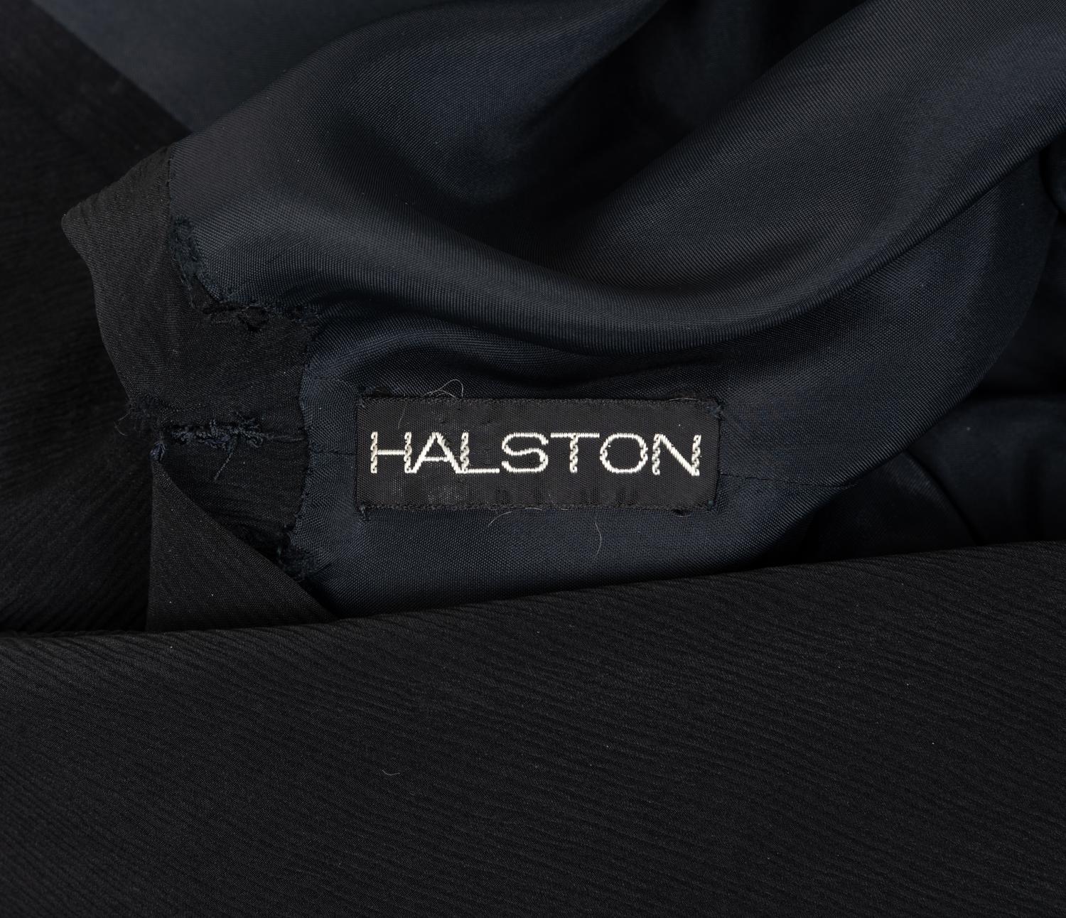 Halston "Single Seam" Black Dress, 1976