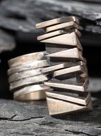 Sterling Silver Abstract Ring