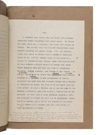 Doyle, Arthur Conan (1859-1930). A pair of typescript articles with holograph emendations in Doyle's hand, comprising: