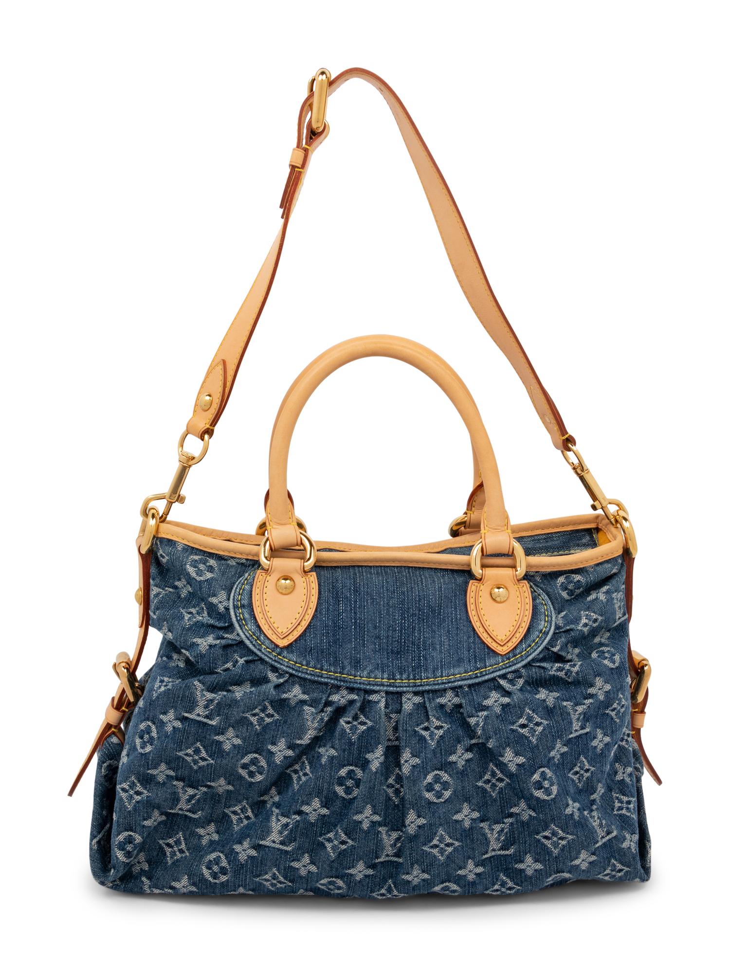 Louis Vuitton Monogram Blue Denim Neo Cabby MM Handbag, 2007