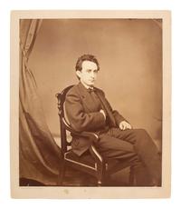 Abraham Lincoln [BOOTH, EDWIN T. (1833-1893)]. GUTEKUNST, Frederick (1831-1917), photographer. Rare, mammoth plate studio portrait of Booth. Philadelphia: 1873.