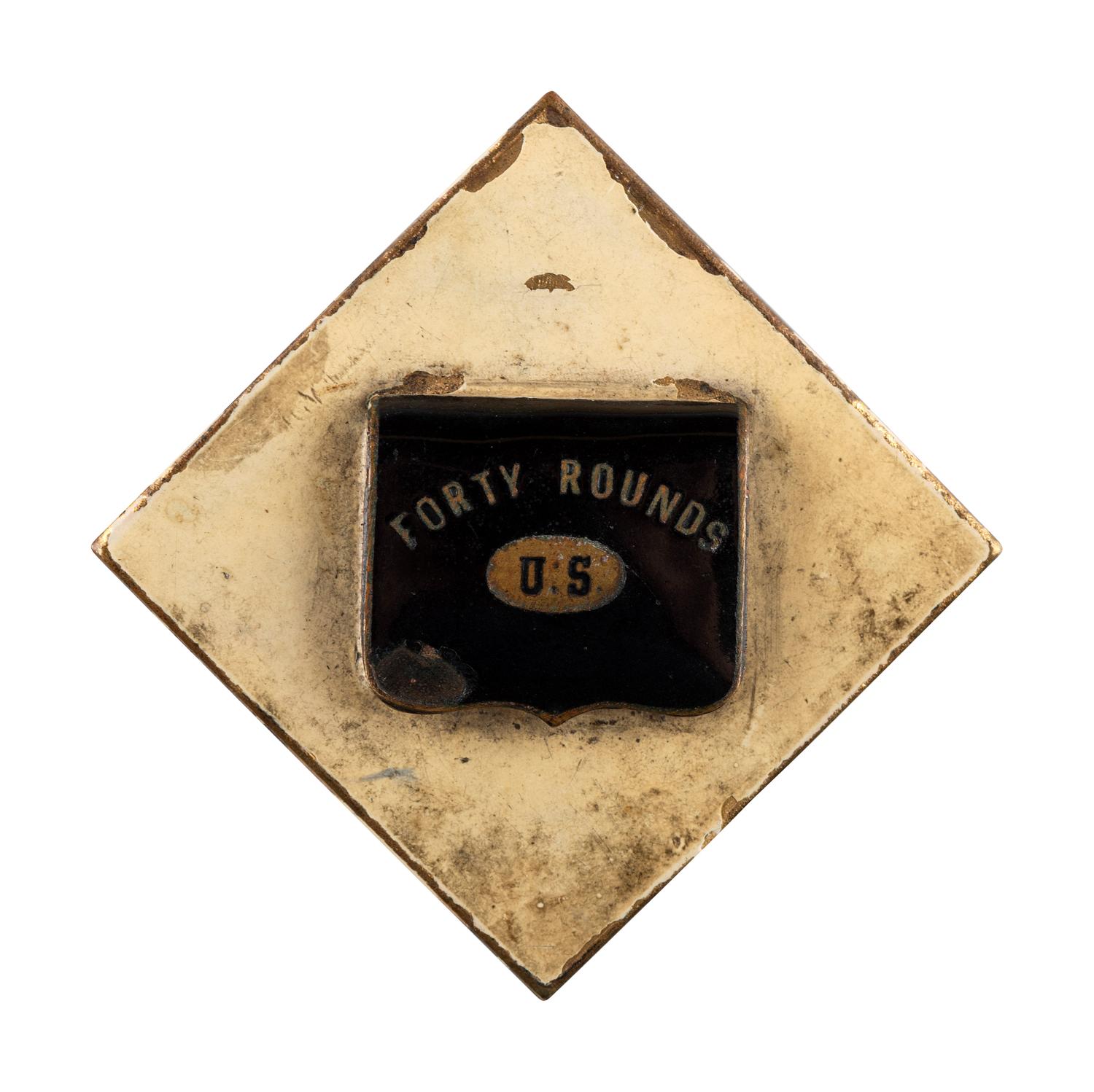 [CIVIL WAR]. Enameled XV Corps - 2nd Division badge.