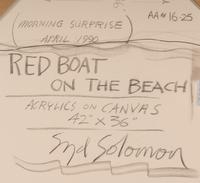 Red Boat On the Beach (Morning Surprise), 1990