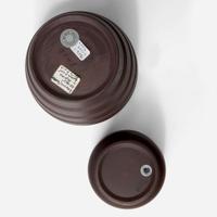 Two Wedgwood Keith Murray (1892-1981) Designed Bronzed Black Basalt Items UK, 1930s