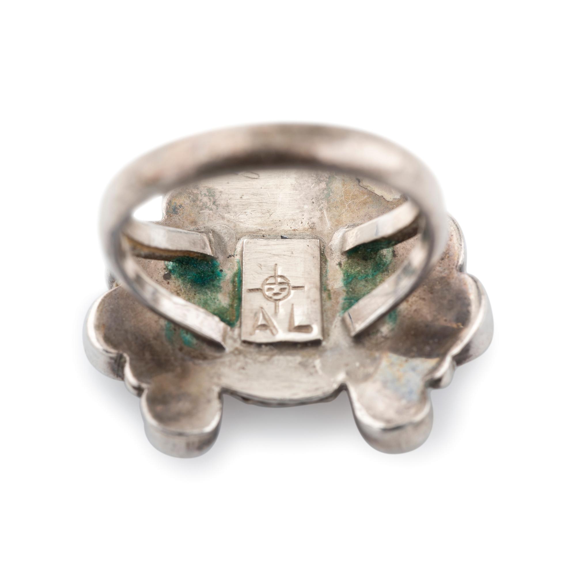 Zuni Silver and Mosaic Inlay Sunface Jewelry