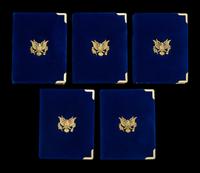 A Group of Five 1986 Gold Eagle 1 Oz. Gold Proofs