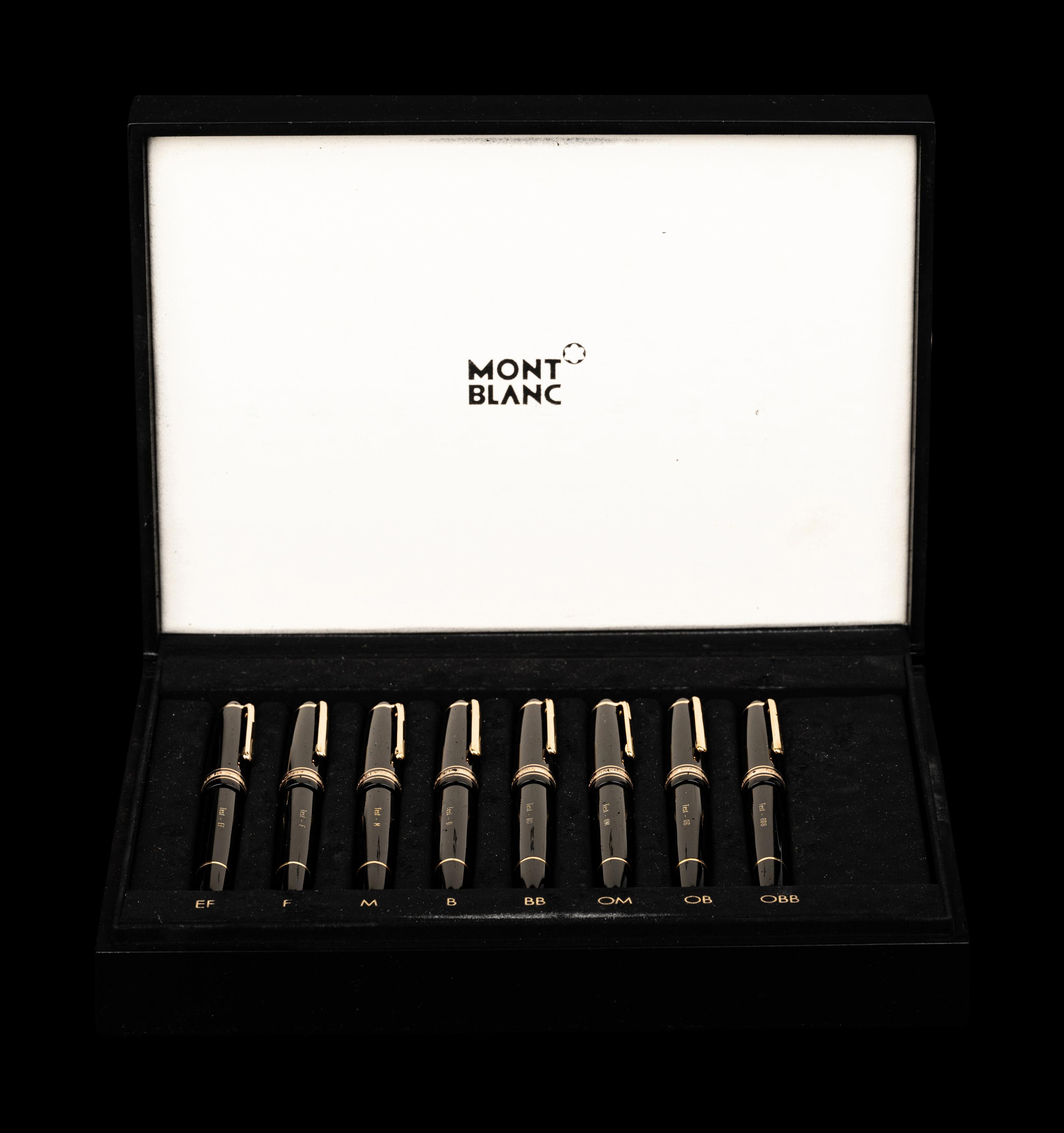 Montblanc: 8 Meisterstuck Nib Selection Set Fountain Pens