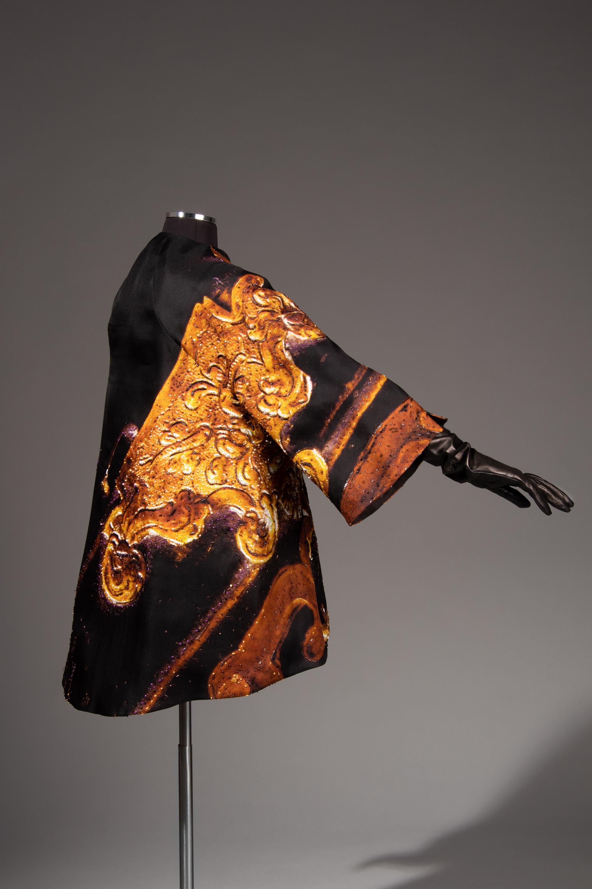 Printed and Embellished Silk Jacket, Attributed to Ralph Rucci