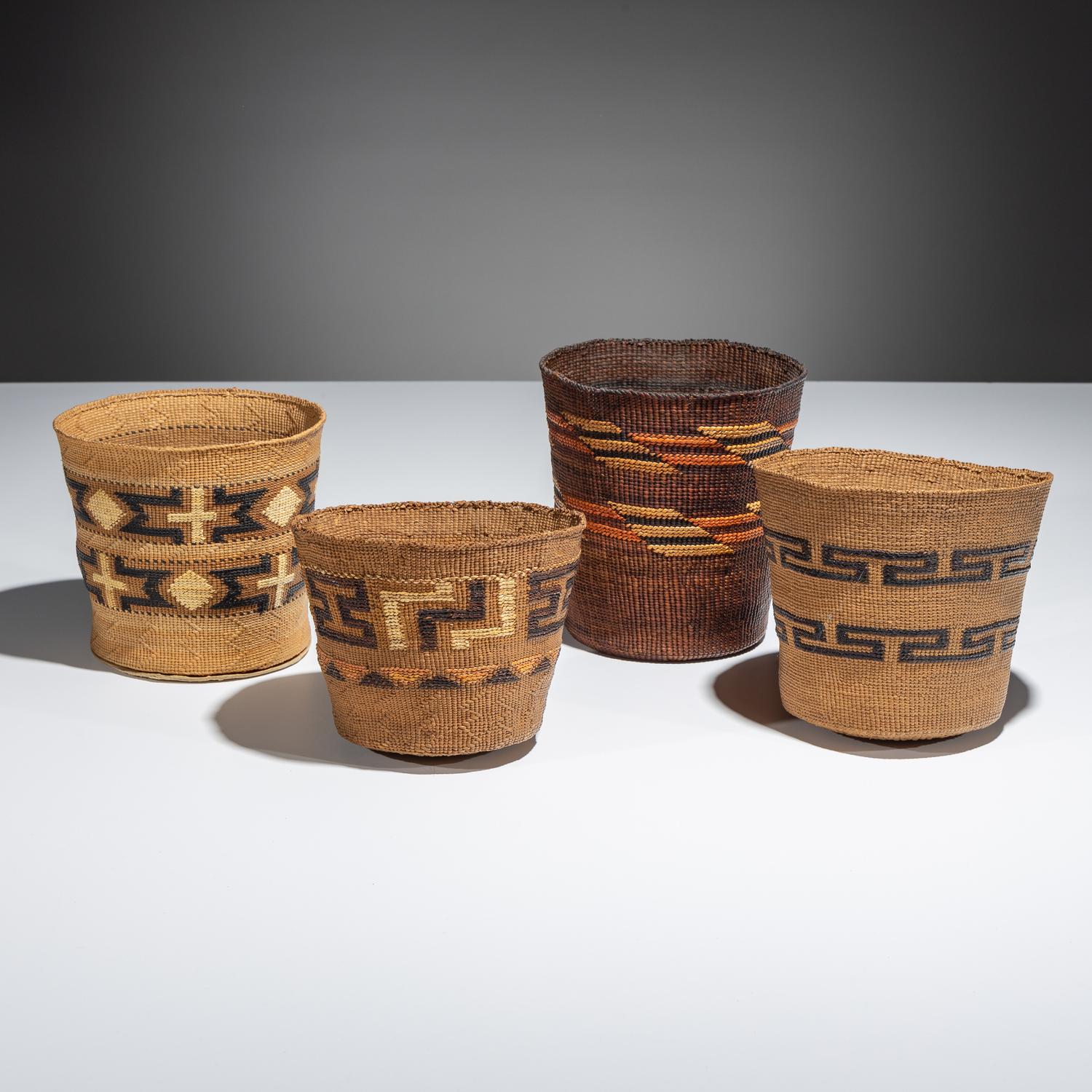 Tlingit Polychrome Berry Baskets