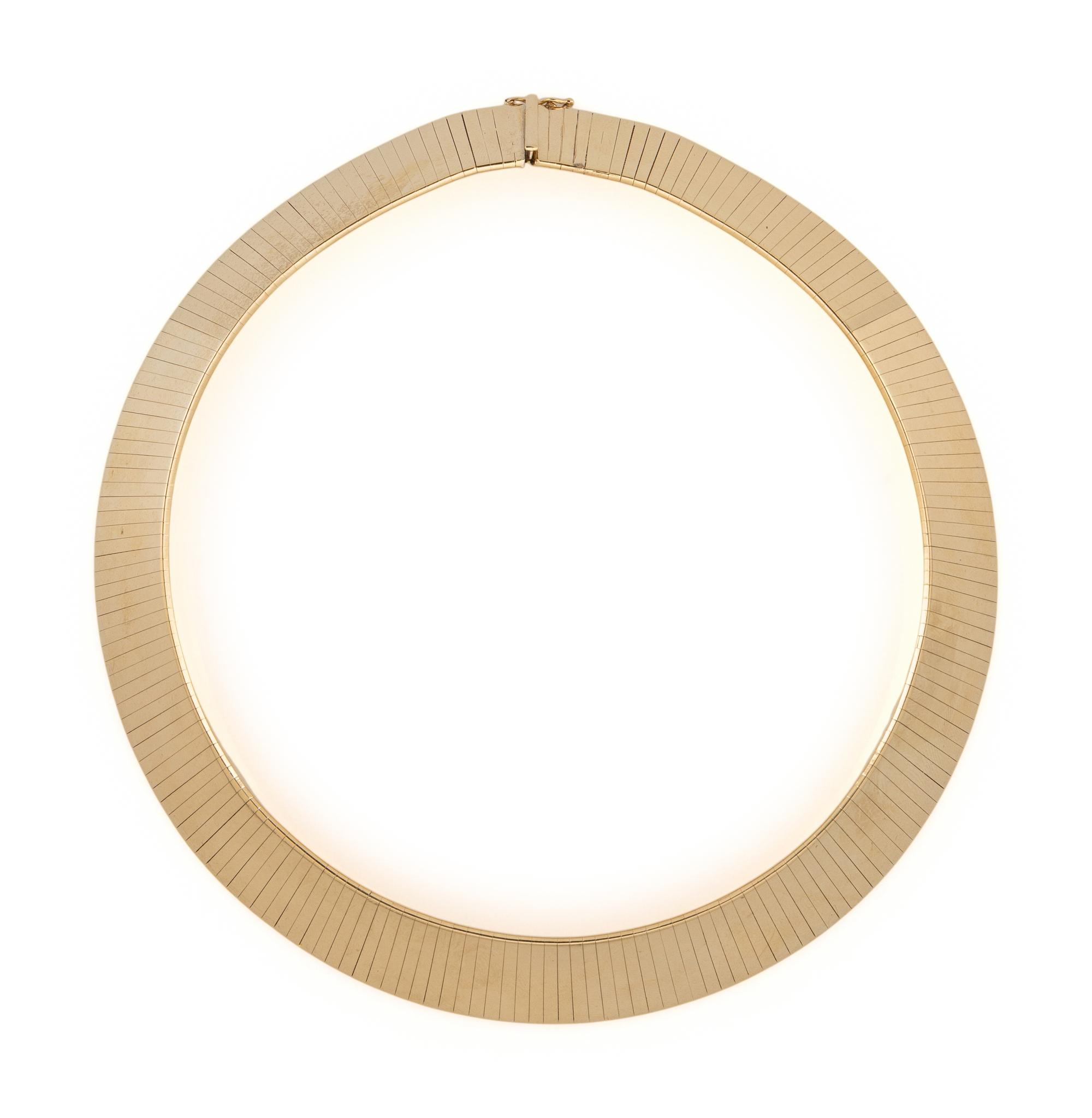 YELLOW GOLD COLLAR NECKLACE