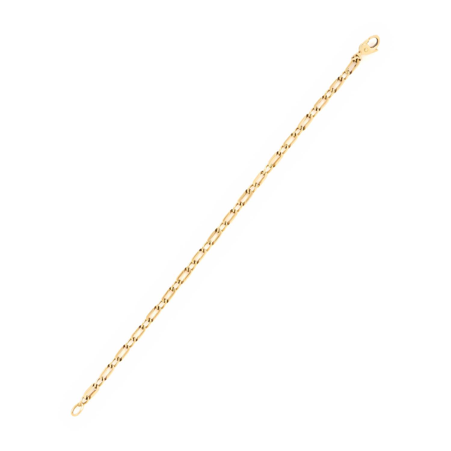 Yellow Gold Oval Link Bracelet