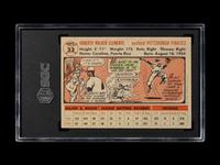 A 1956 Topps Roberto Clemente Gray Back Baseball Card No. 33 (SGC 4 VG/EX)