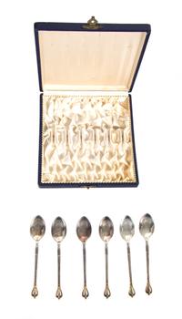 A Set of Six Sterling Demitasse Spoons Wt. 2 oz. — 20TH CENTURY