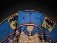 Sioux Beaded Hide Dress, with American Eagles