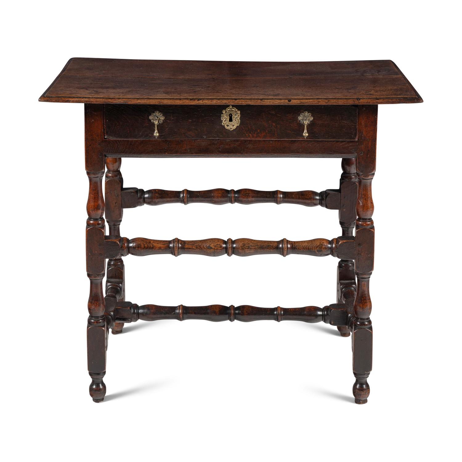 A William and Mary Oak Side Table