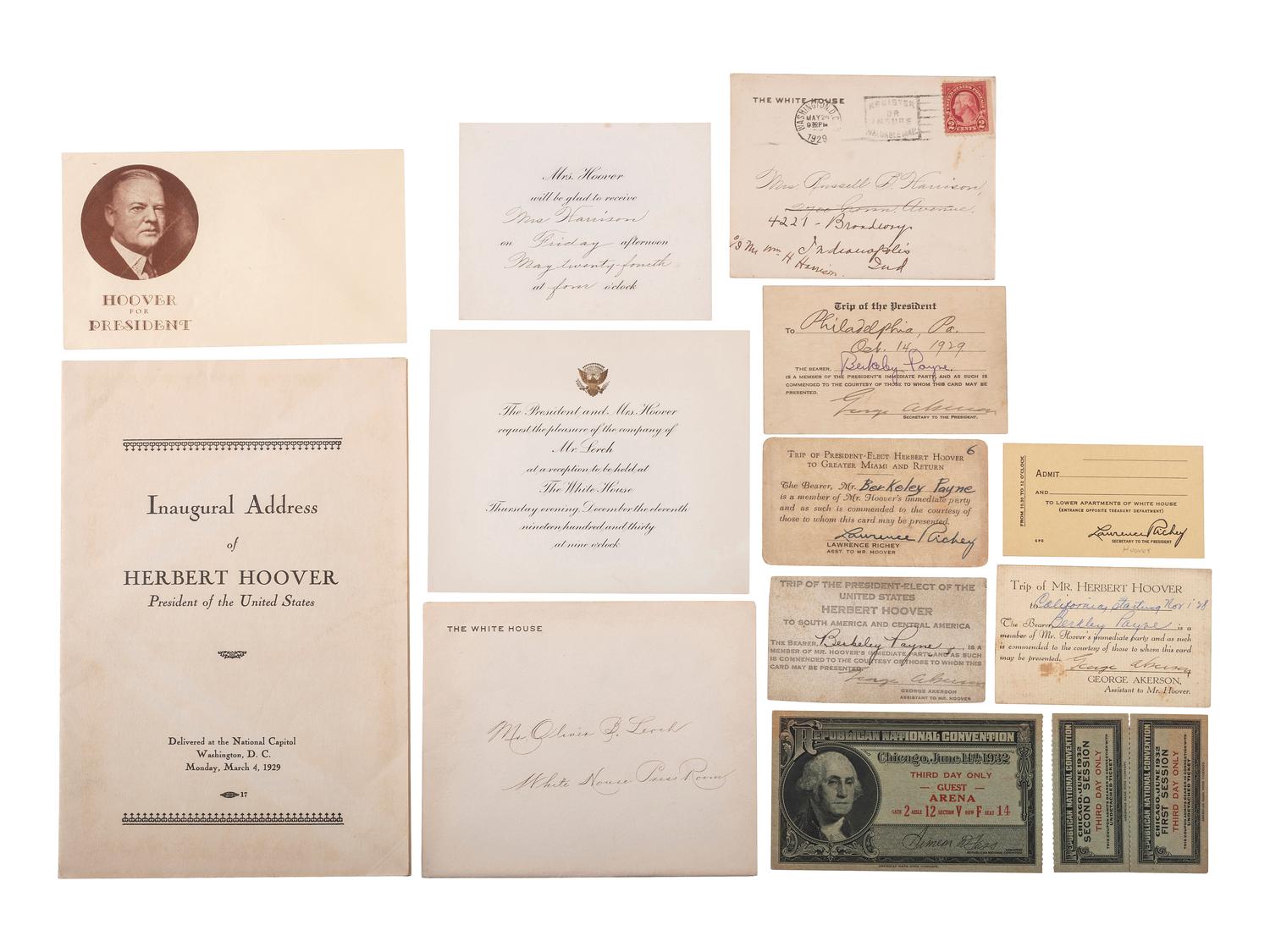 [POLITICS]. A large group of political ephemera from the 1920s-1940s.