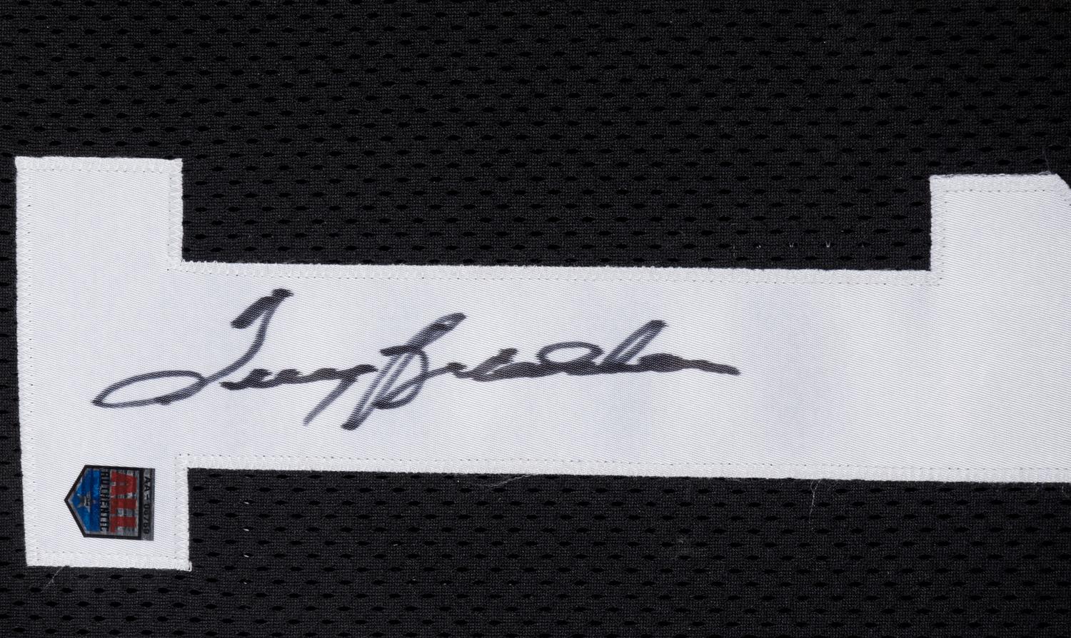 A Terry Bradshaw Signed Autograph Pittsburgh Steelers Jersey Display (Beckett Authentication Services Letter),