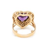 YELLOW GOLD, AMETHYST AND DIAMOND SUITE