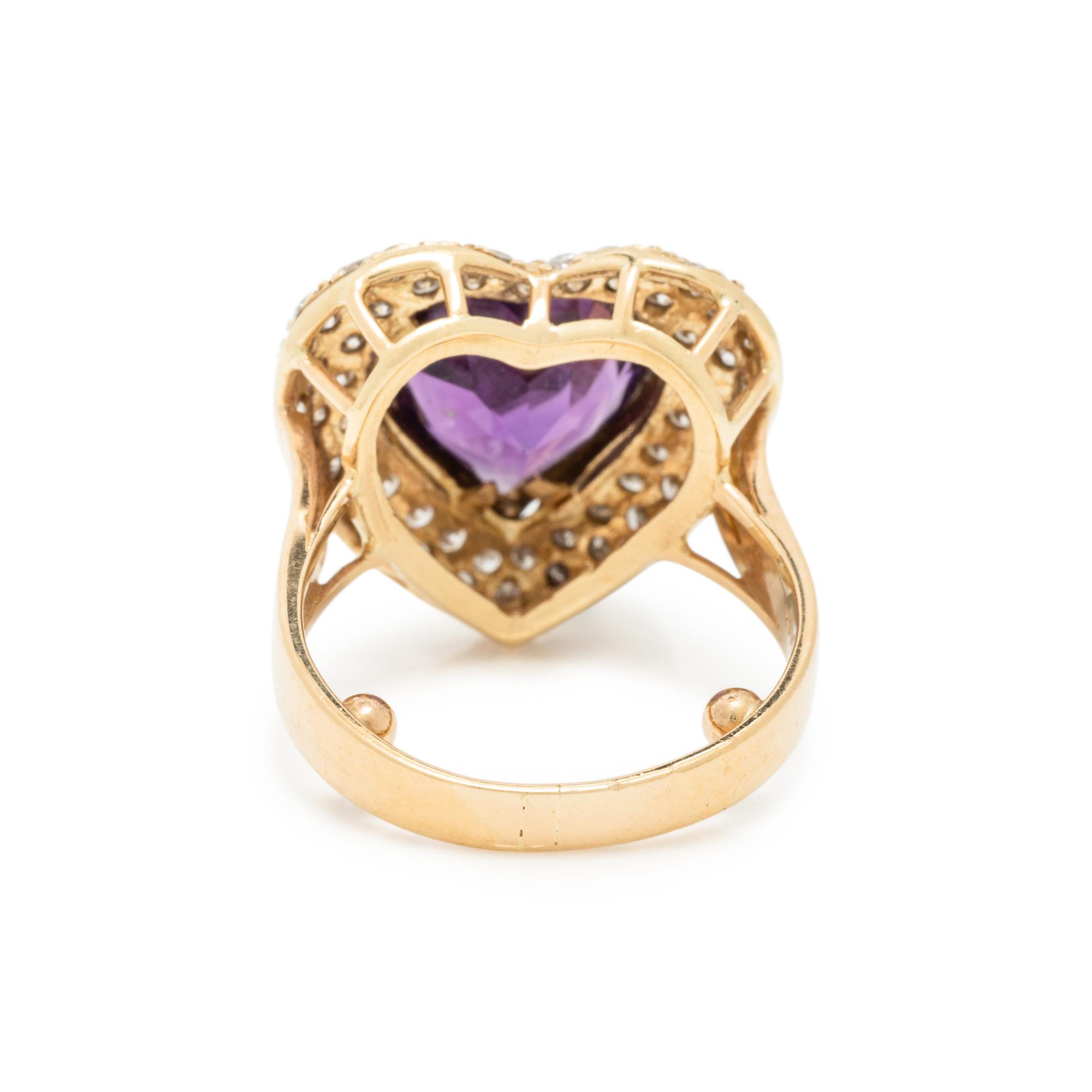 YELLOW GOLD, AMETHYST AND DIAMOND SUITE