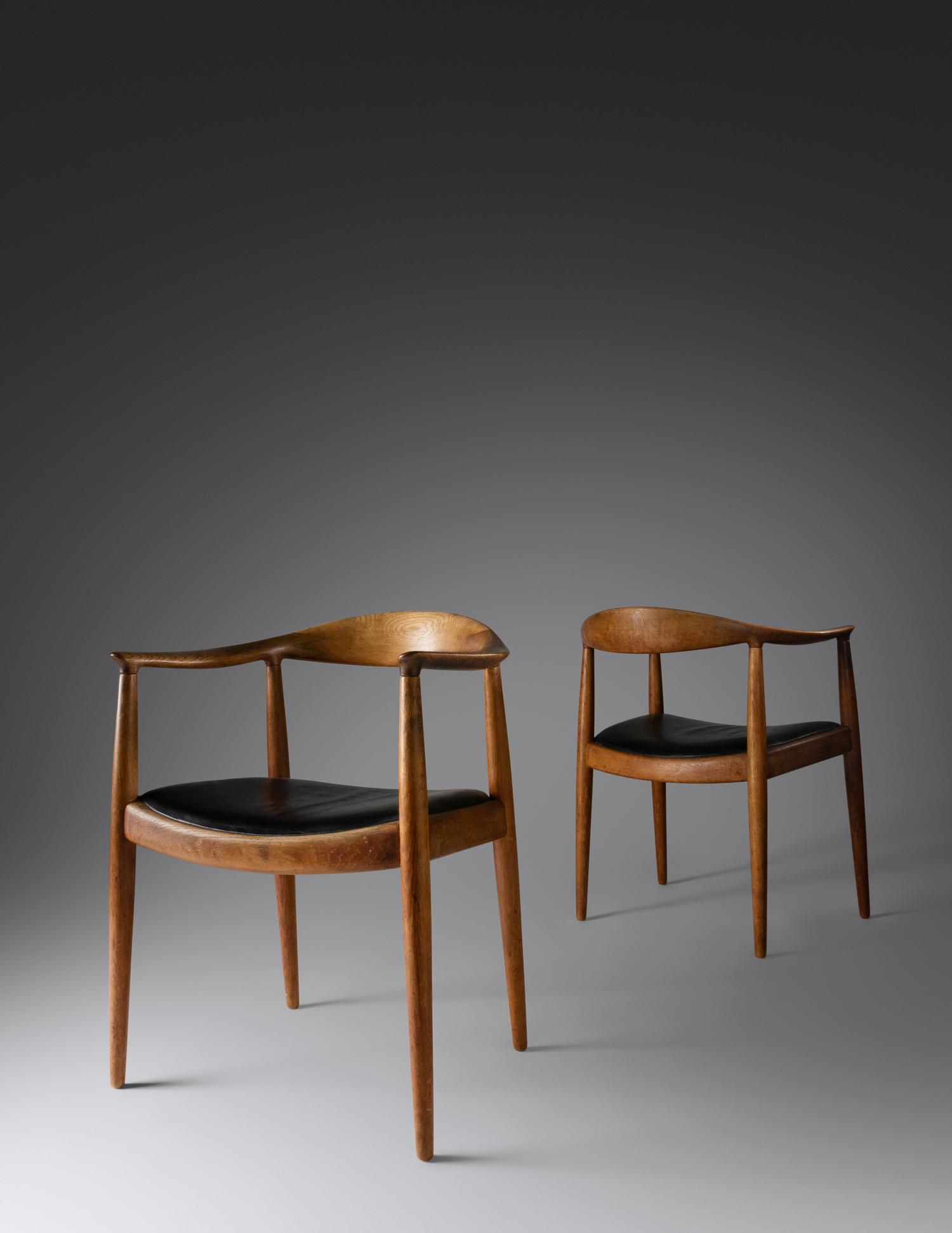 Pair of The Chairs, c. 1959 Johannes Hansen, Denmark