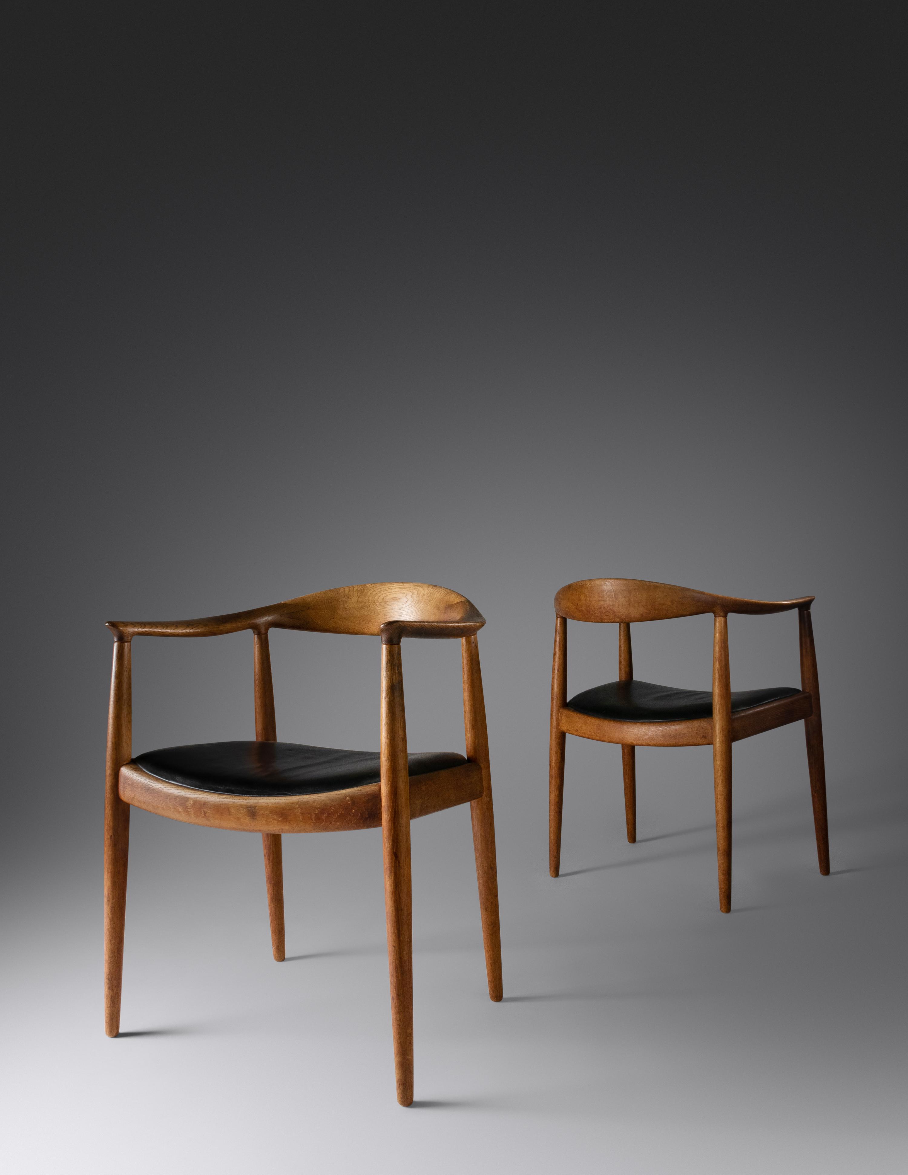 Pair of The Chairs, c. 1959 Johannes Hansen, Denmark