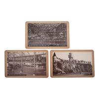 [CALIFORNIA]. A group of 7 boudoir cards by Watkins and Billington showing San Francisco including the Sutro Baths, comprising:
