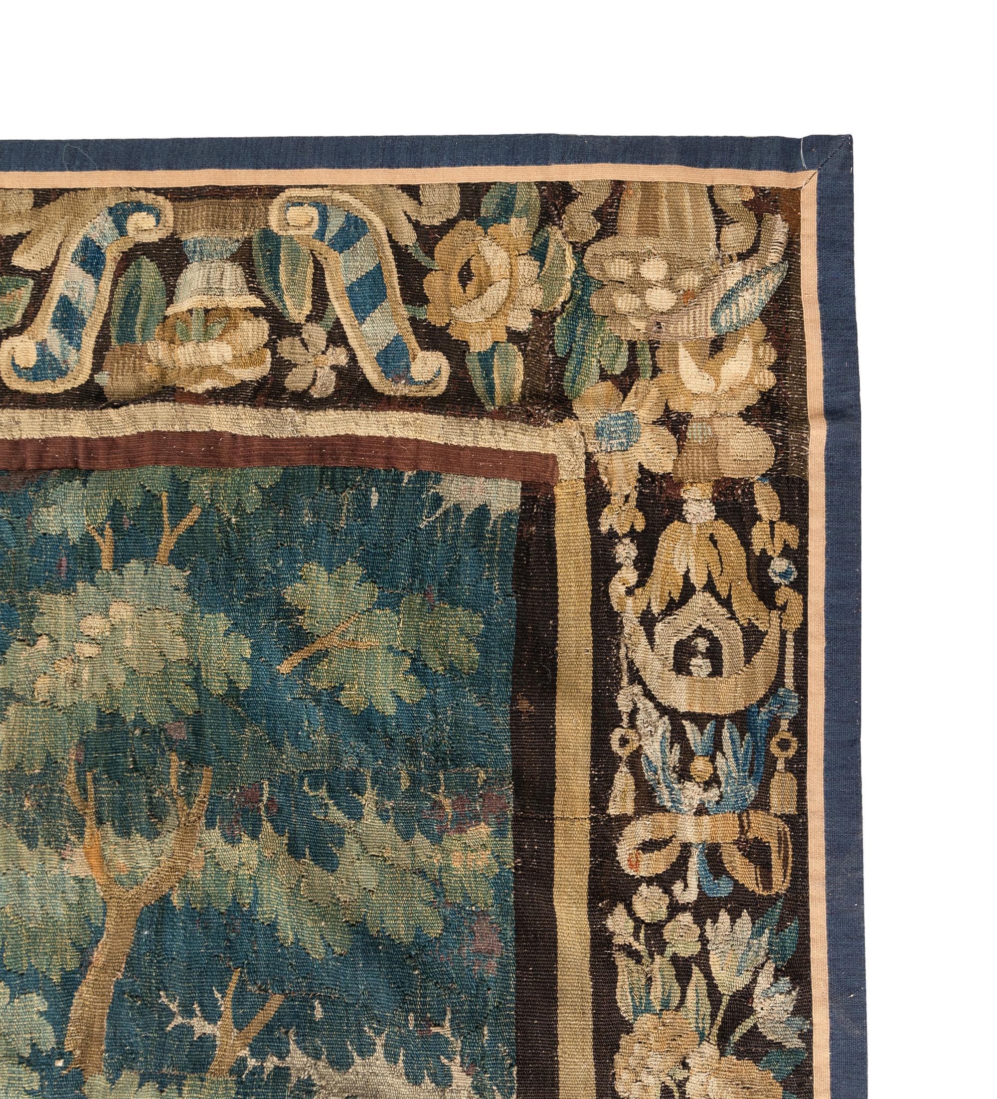 An Aubusson Wool Tapestry