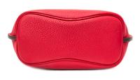 An Hermes Rouge Casaque Taurillon Clemence 22cm So-Kelly Handbag, 9" x 11" x 4.5".
