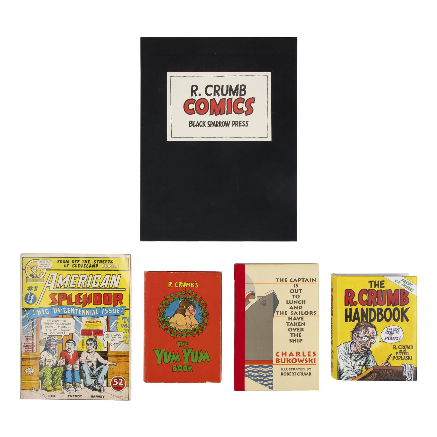 [Comics]. Crumb, Robert (b. 1943). A group of 5 first editions, comprising: