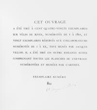 (VILLON, JACQUES) HESIOD. Le travaux et les jours. Paris, 1962. Limited, signed.