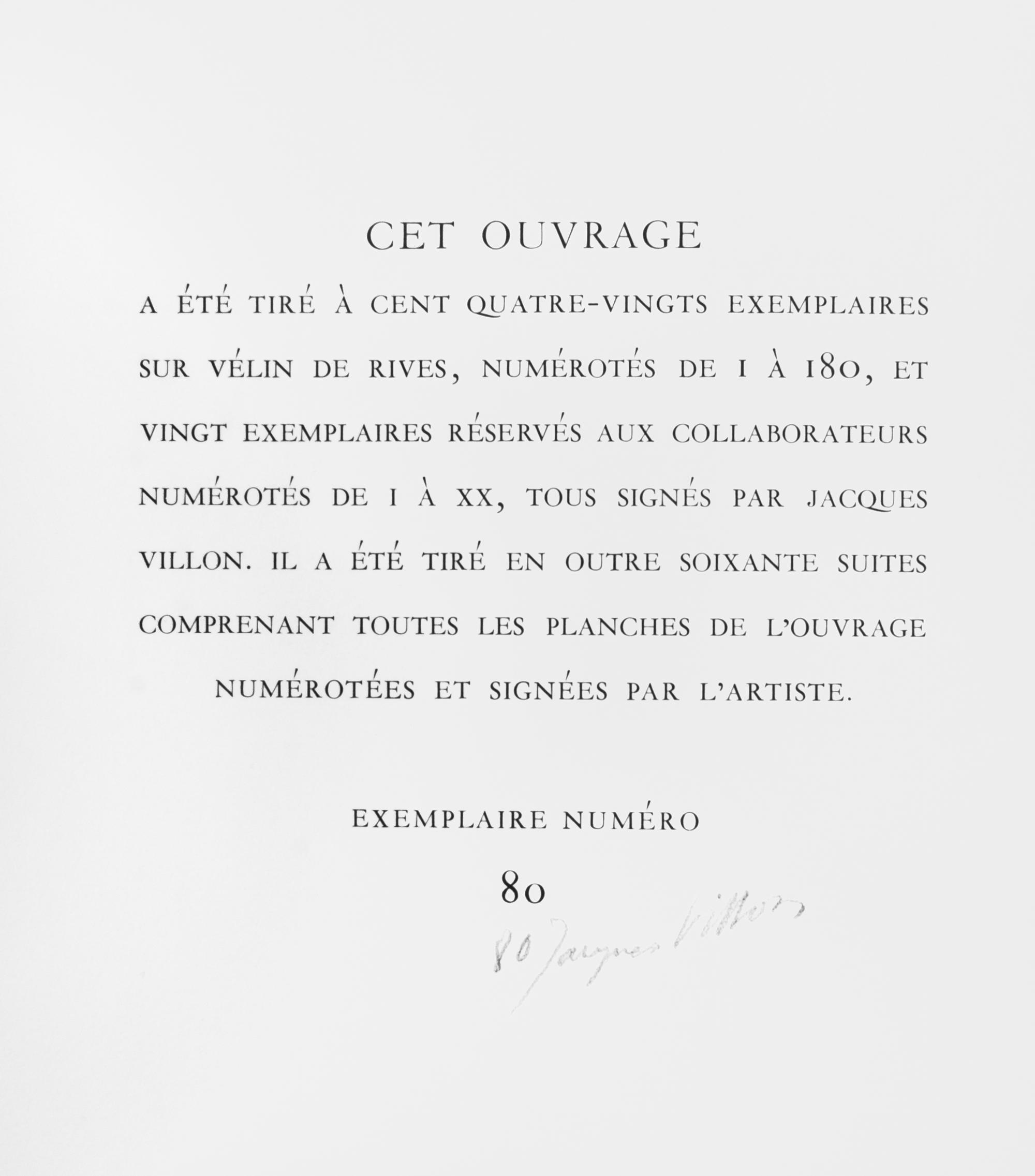 (VILLON, JACQUES) HESIOD. Le travaux et les jours. Paris, 1962. Limited, signed.