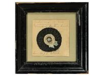 [LINCOLN, Abraham (1809-1865)]. Lincoln mourning cockade.