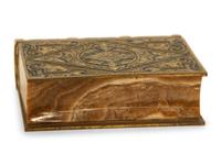 Three French Enameled Brass Desk Articles