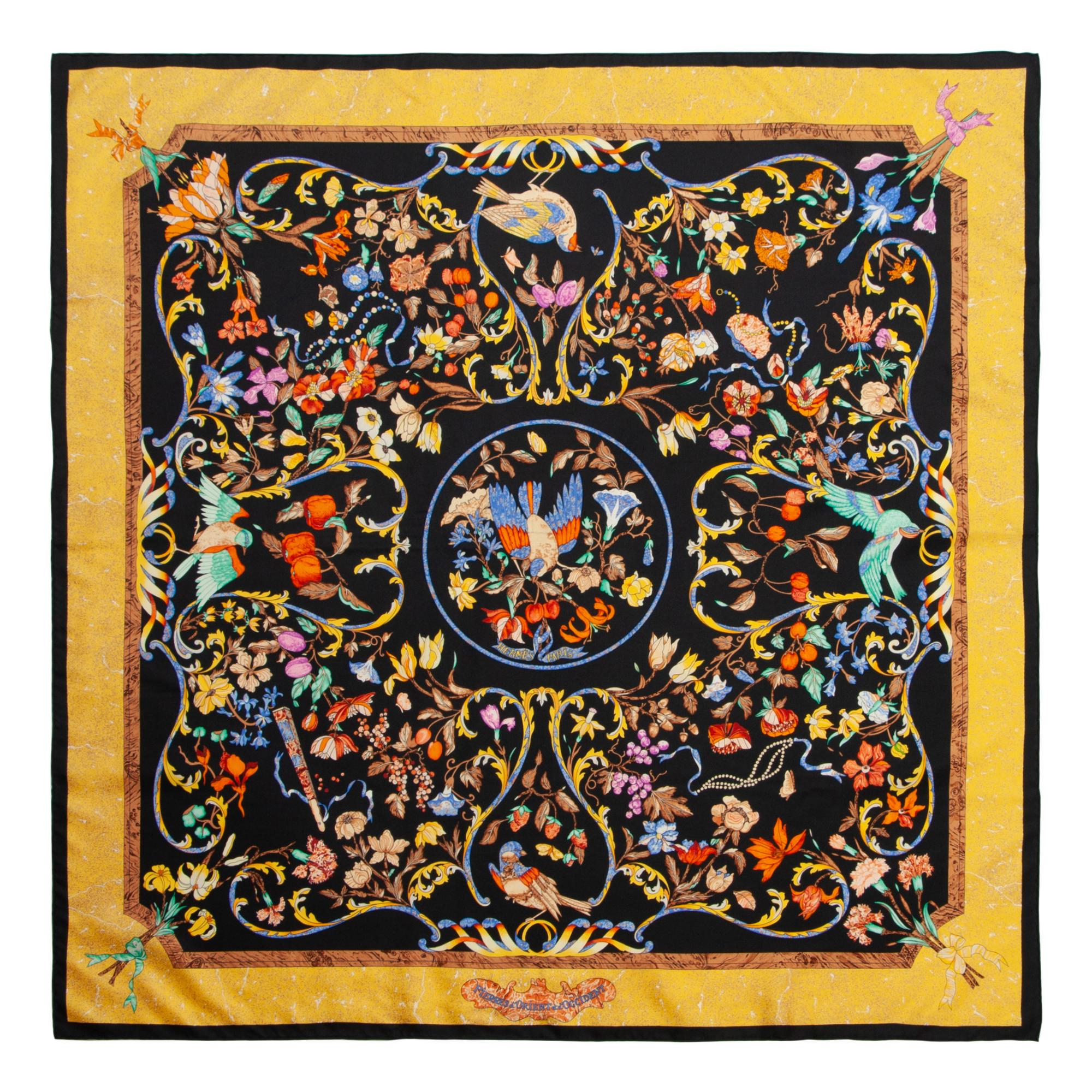 Three Hermès 90cm Silk Scarves