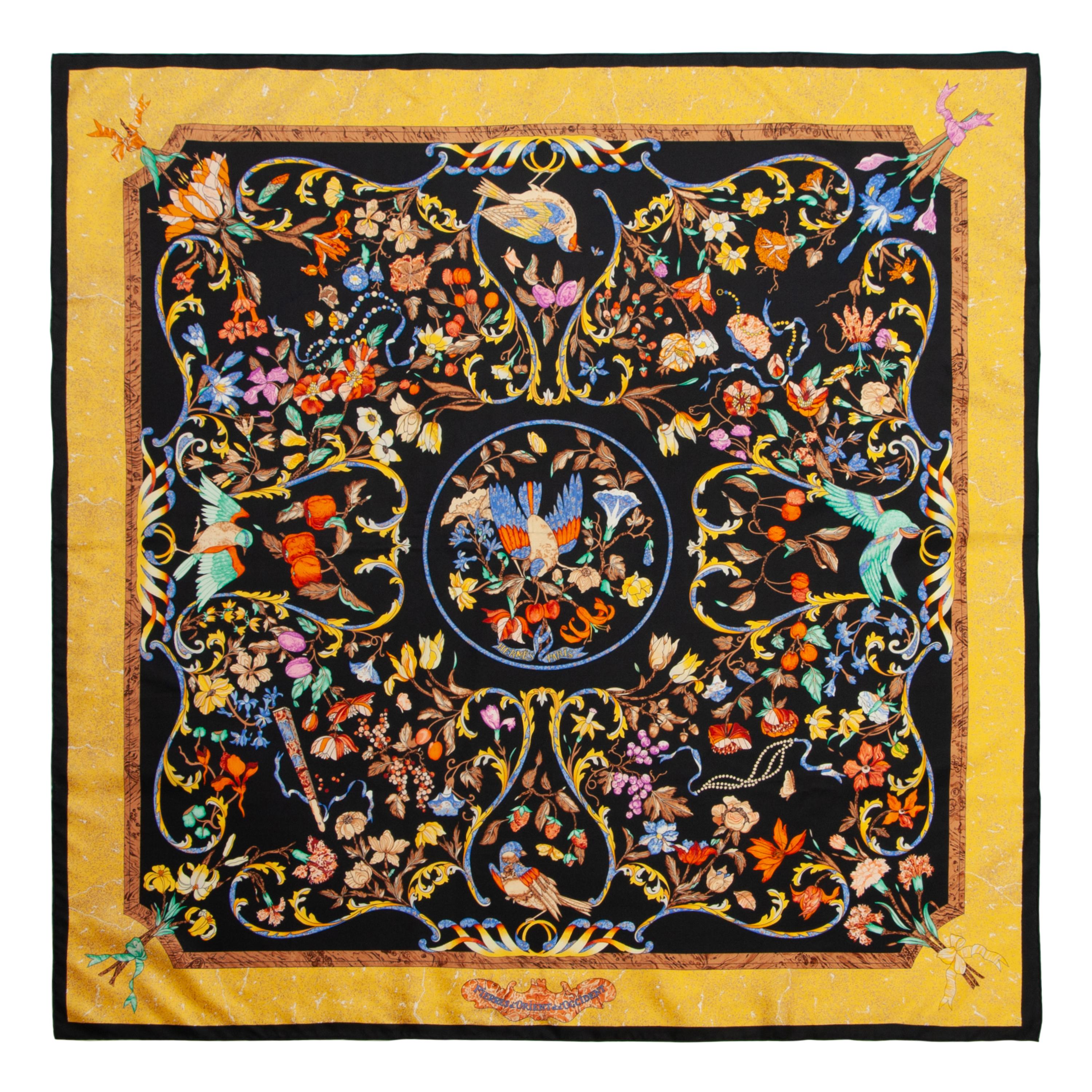 Three Hermès 90cm Silk Scarves